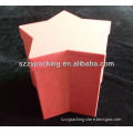 Holiday decorative star shaped paper box, star design paper gift box